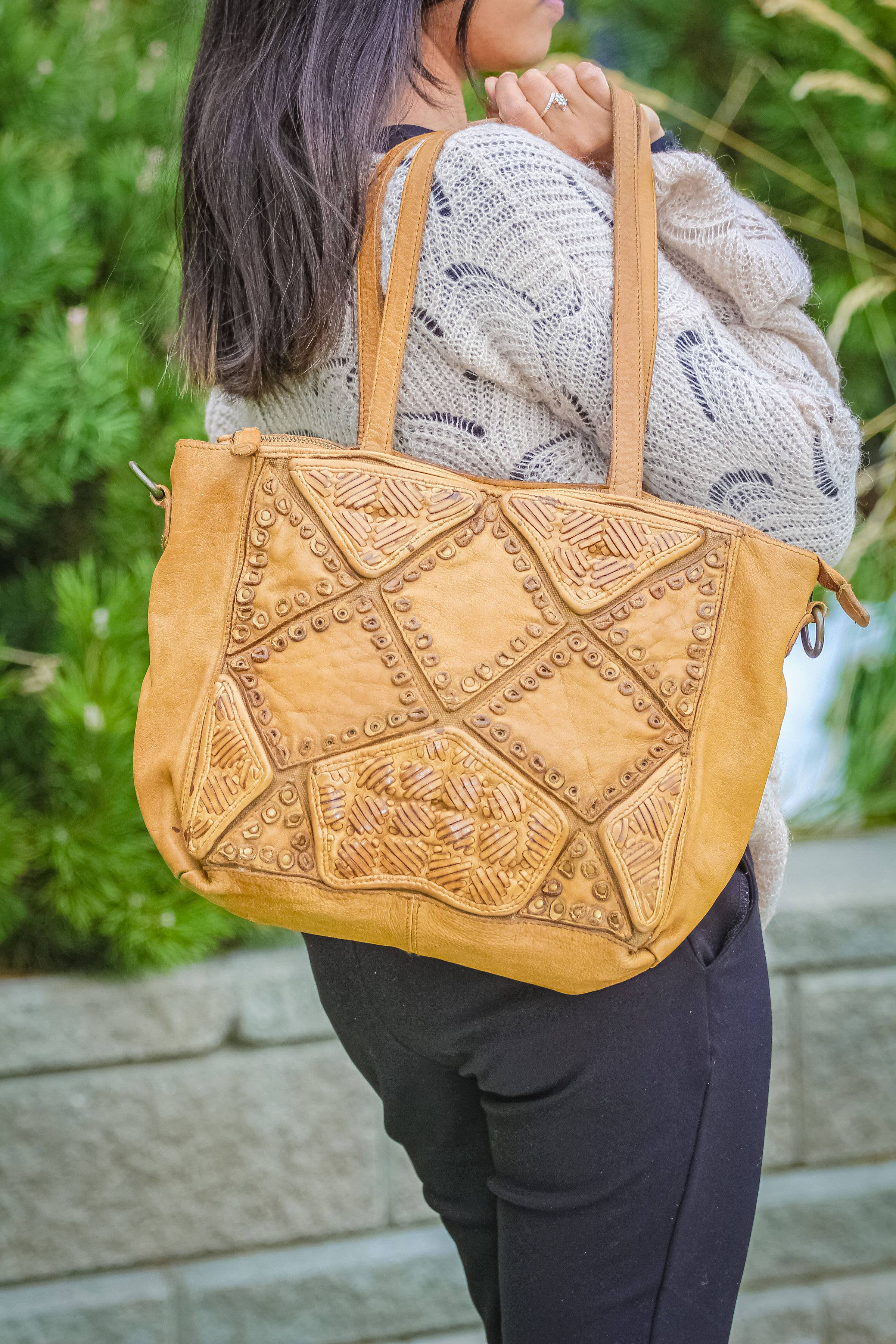 beige bag